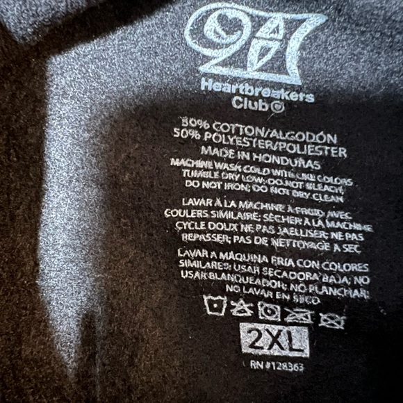 Heartbreakers Club black hoodie sweatshirt Size 2XL - Picture 3 of 6